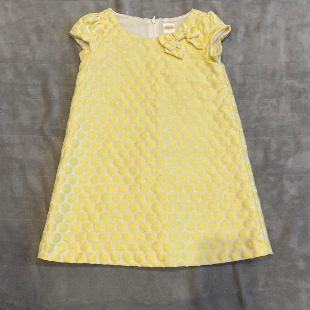 Gymboree Yellow Polka Dot Dress 4T